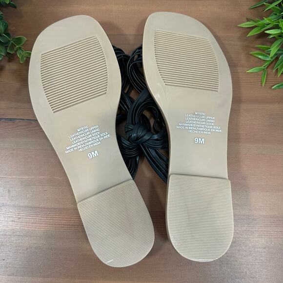 Anthropologie Matisse Mystic Criss Cross Leather Sandals Size 9 - Picture 7 of 8